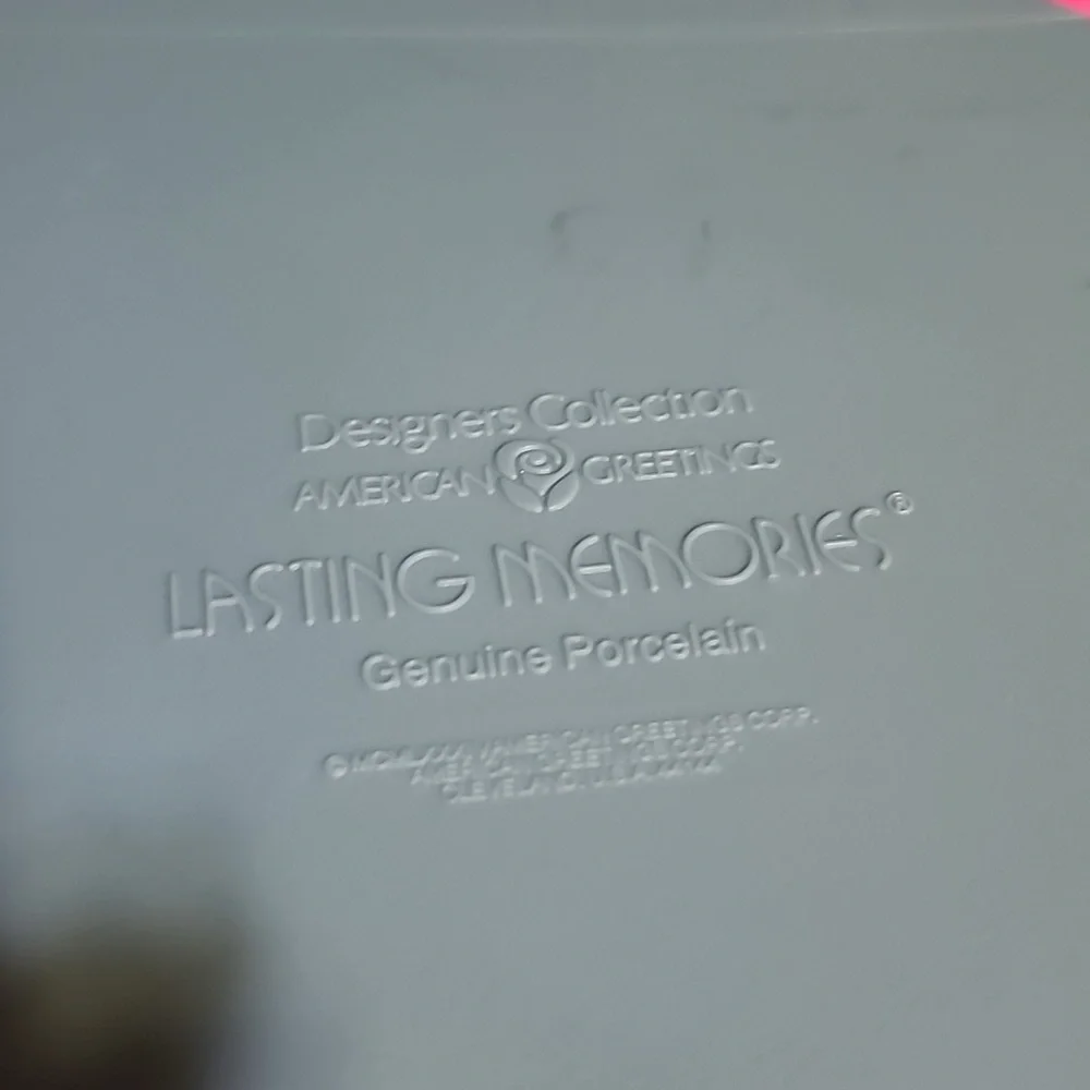 VINTAGE AMERICAN GREETINGS LASTING MEMORIES GENUINE PORCELINE PLATE . - Picture 4 of 5